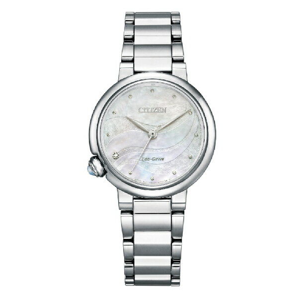 CITIZEN 星辰錶 L系列 EM0910-80D 時尚色系 流沙光動能女錶 / 白蝶貝面 30mm｜樂天全館特惠中★指定刷卡回饋10%