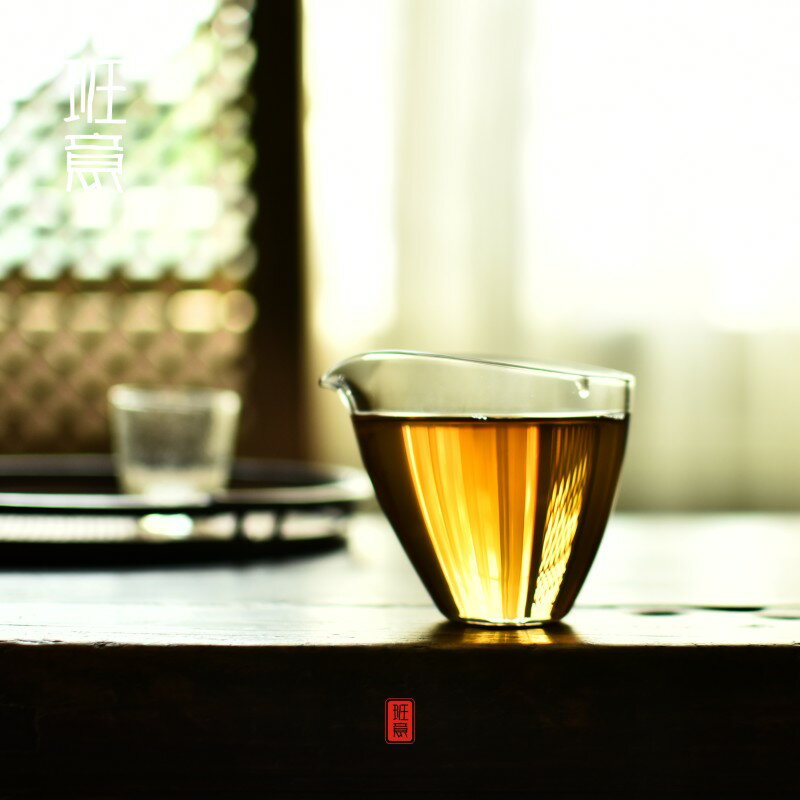 出口日本玻璃公道杯高檔加厚透明分茶器茶海功夫茶具配件1入