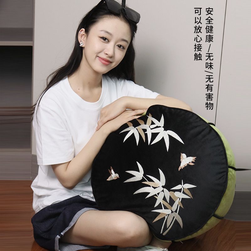 免運/可開票 快速出貨 坐墩中式家用蒲團立體刺繡沙發腳墊客廳榻榻米坐墊可拆洗靠墊懶人