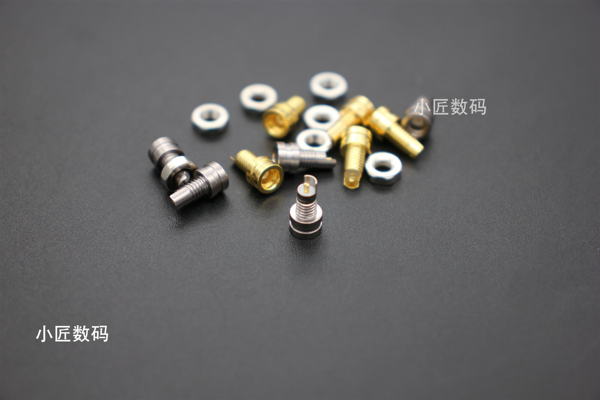 IE800 mmcx 插座帶螺母 母座 純銅鍍金 diy耳機配件