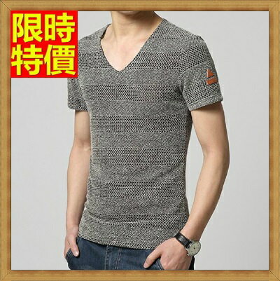 現貨+預購 亞麻T恤短袖上衣-V領輕薄透氣棉麻休閒男T恤4色69f3【獨家進口】【米蘭精品】
