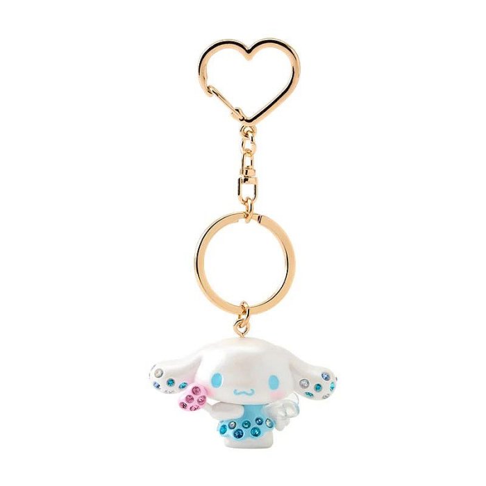 【震撼精品百貨】大耳狗 Cinnamoroll~日本Sanrio三麗鷗 大耳狗愛心扣環立體鑰匙圈-Cupid*44781