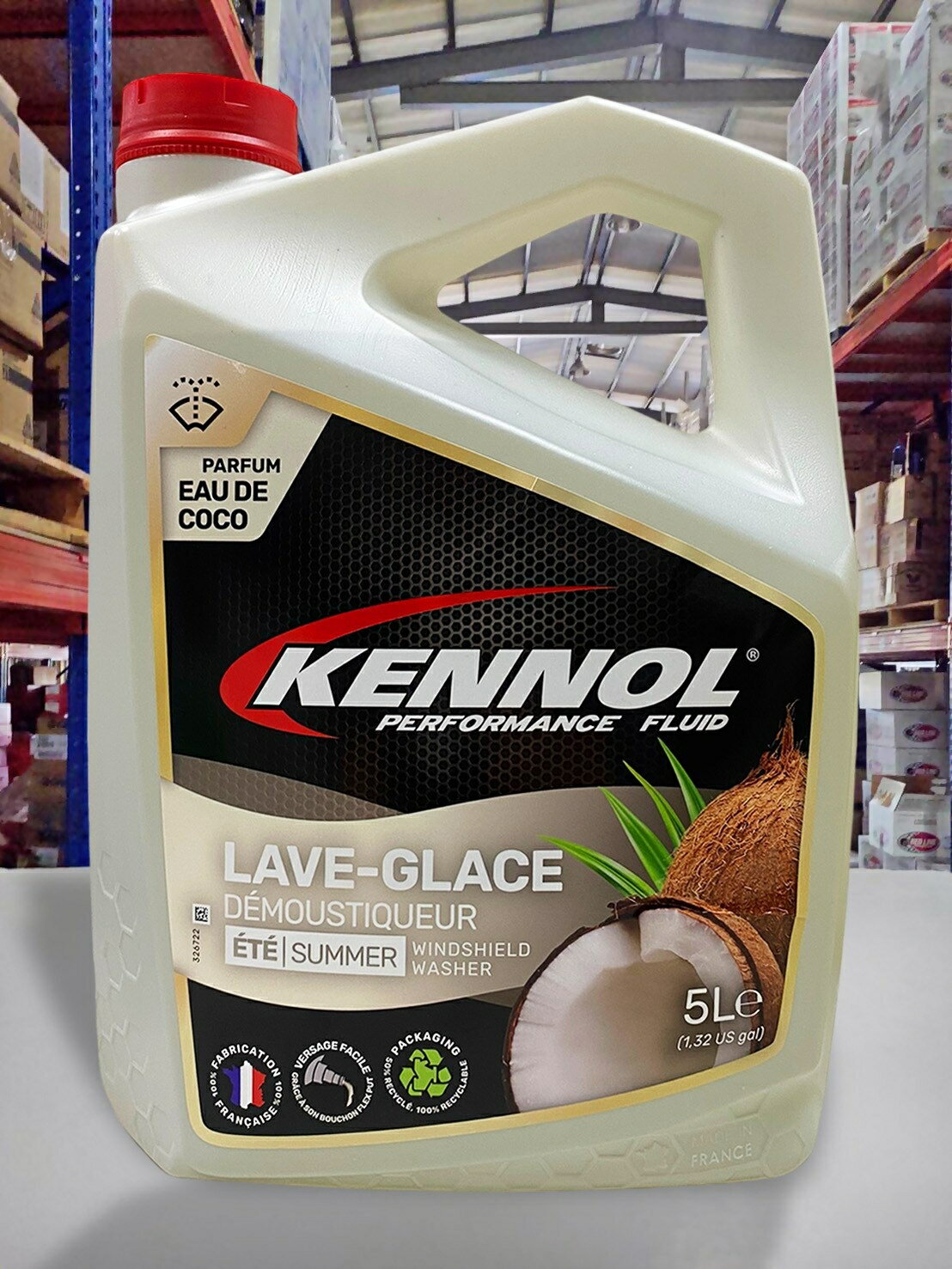 『油工廠』KENNOL LAVE-GLACE COCONUT 椰香 雨刷精 5L 法國 免稀釋