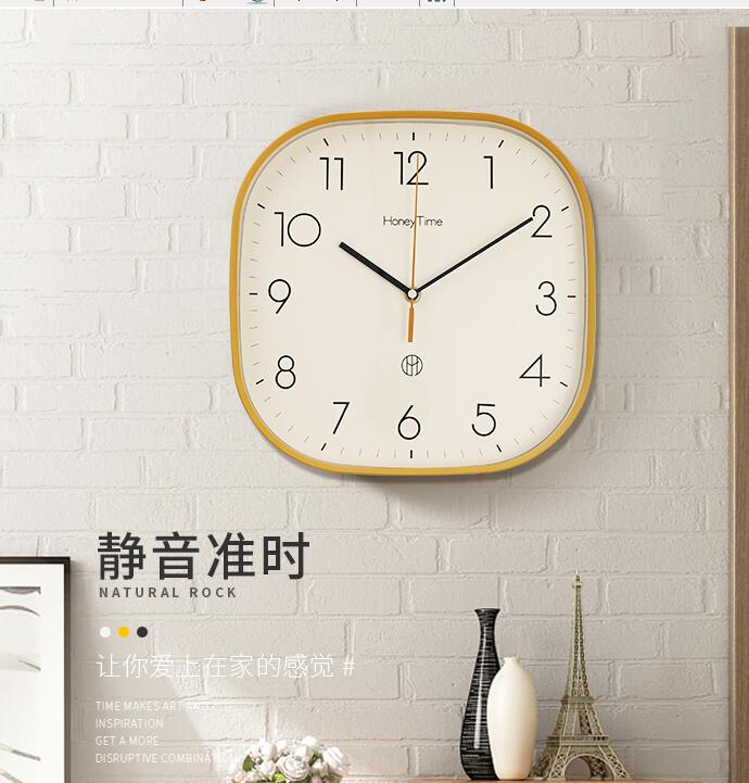 現代免打孔簡約掛鐘掛錶客廳家用時鐘2021年新款掛墻靜音臥室鐘錶 【林之舍】