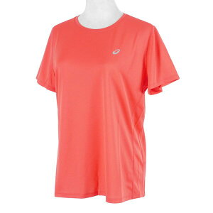 Asics [2012A827-702] 女 片假名短袖上衣 跑步服 海外版 運動 慢跑 吸濕 輕量 橘銀