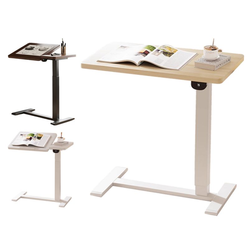 Cooyee 可翻轉桌板電動升降床邊桌(電池款) 筆電桌 讀書桌 閱讀桌 可翻轉 C型低底盤