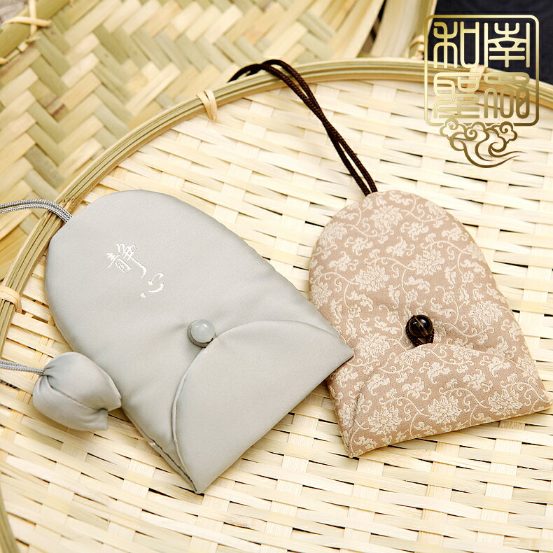 中式復古鑰匙包汽車鑰匙包零錢收納硬幣袋便攜居家鑰匙扣掛飾禮物 1