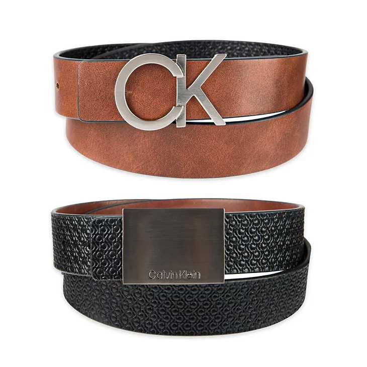 Calvin Klein 雙皮帶頭雙面使用真皮皮帶 腰帶 C20034 雙色CK(現貨)▶指定Outlet商品5折起☆現貨【送禮首選★APP下單點數4倍送】