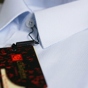 【CHINJUN/65系列】細纖維抗皺襯衫-長袖、短袖，淺藍網眼紋，編號：066-7