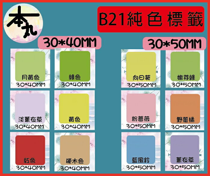 台灣精臣/公司貨/標籤機B21S/B3S/B1原廠標籤貼紙-純色系列