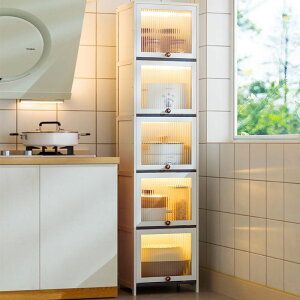 餐邊櫃子簡易廚房櫥櫃家用組合多功能收納餐具櫃靠墻碗櫃儲物櫃子-快速出貨