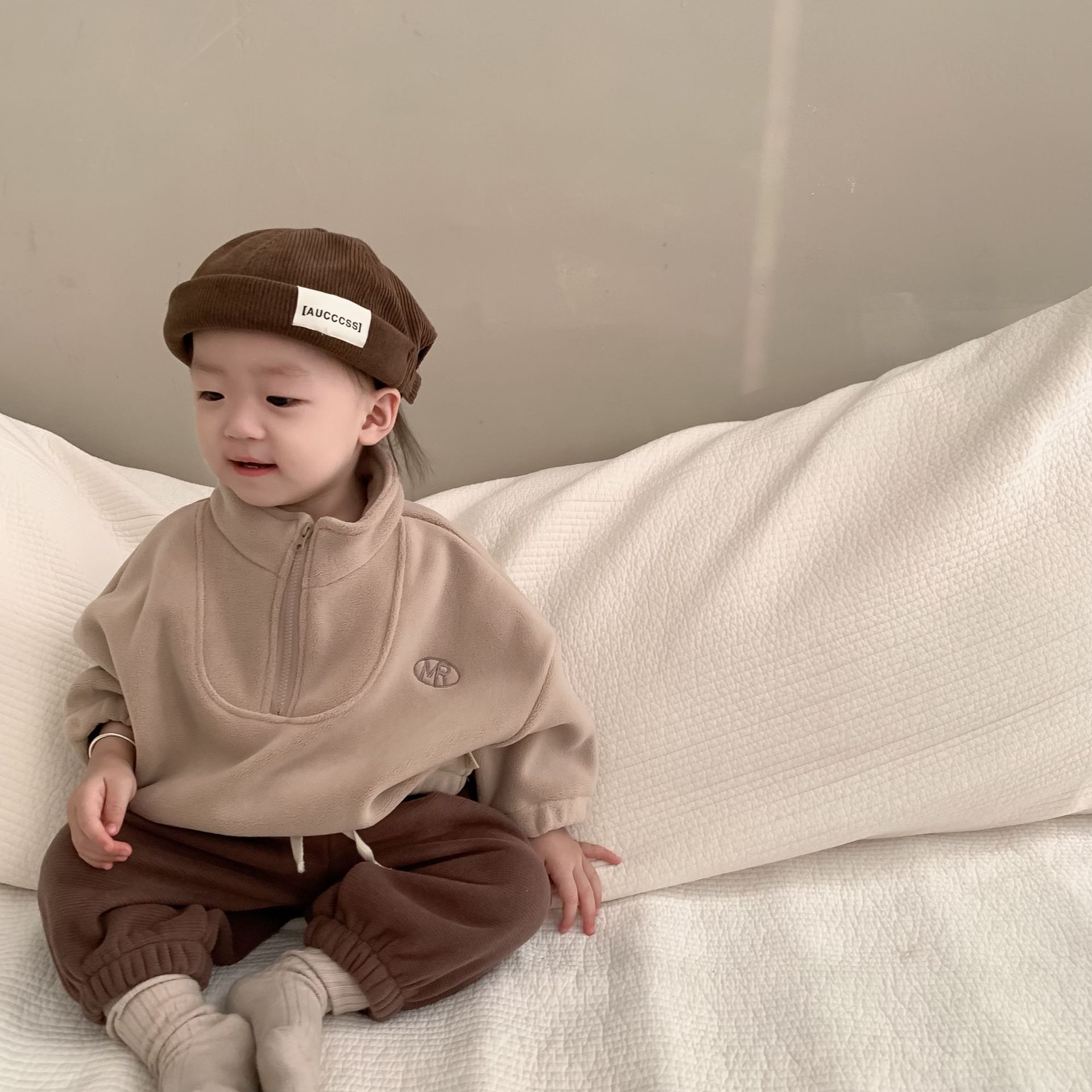 兒童春秋衣服韓版童裝寶寶外出服男童衛衣衛褲兩件套嬰兒春季套裝