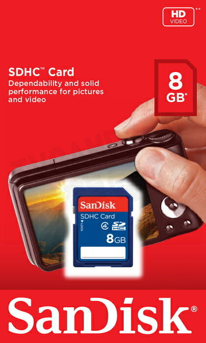 SanDisk SDHC Card 8G SD 8GB Class4 記憶卡 展碁公司貨 終身保固【台中恐龍電玩】