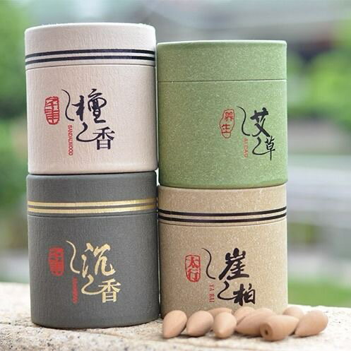 天然倒流香塔香香薰檀香沉香老山家用艾草崖柏茶道簡裝凈化空氣