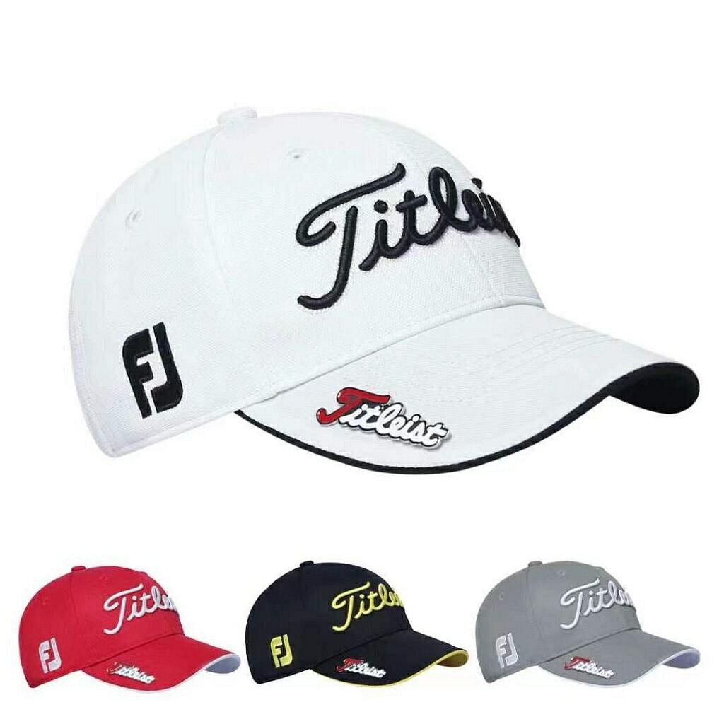 【Titleist】 高爾夫帽子 男士女士通用 夏季 戶外運動 無頂 防曬棒球帽 鴨舌帽 遮陽帽 DrSd
