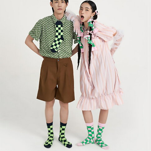 Tinylure 戀愛格調格子襪 童襪 親子襪 潮襪【APP享6%回饋】 4