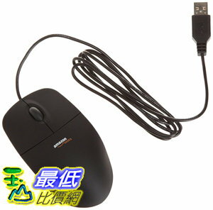 <br/><br/>  [106美國直購] AmazonBasics 滑鼠 3-Button USB Wired Mouse (Black)<br/><br/>