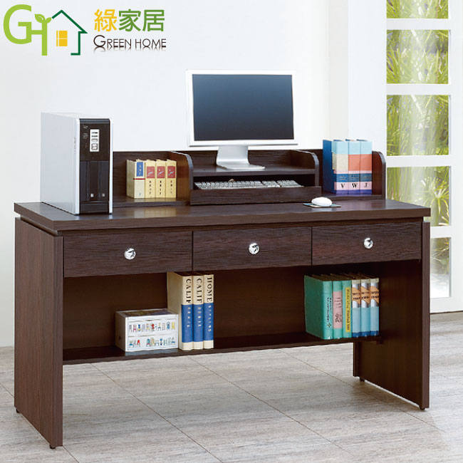 【綠家居】范特亞 時尚5尺木紋書桌/電腦桌(三色可選) 1