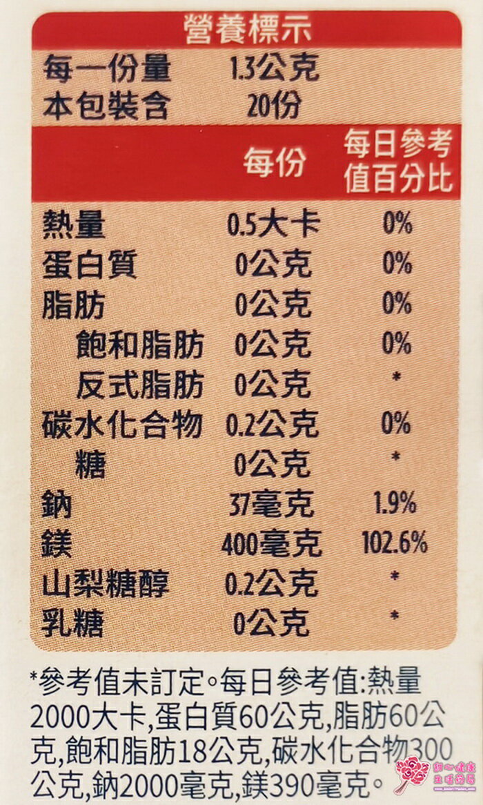 鎂溶易400毫克(20包/盒) 5