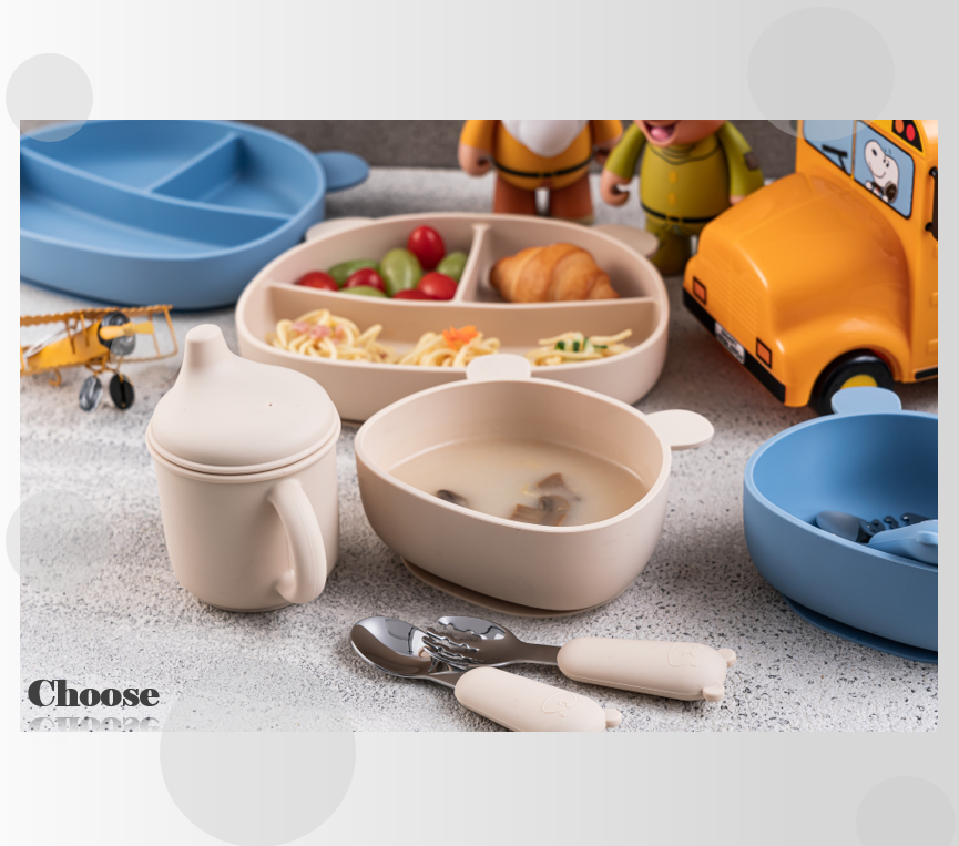 矽膠兒童餐具組 1