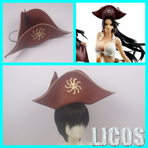 【LJCOS】海賊王女帝漢庫克海盜帽子cosplay道具