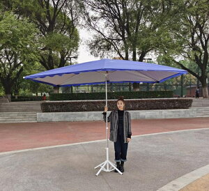 【樂天精選】遮陽傘超大型號太陽傘戶外擺攤四方折疊加厚防曬雨棚地攤庭院商用