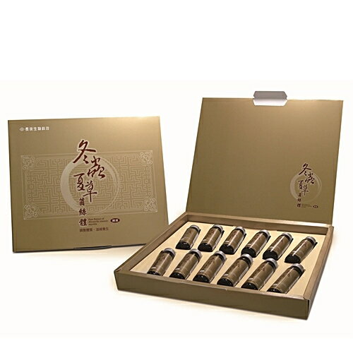 長庚生技 冬蟲夏草菌絲體純液禮盒(12入/盒)