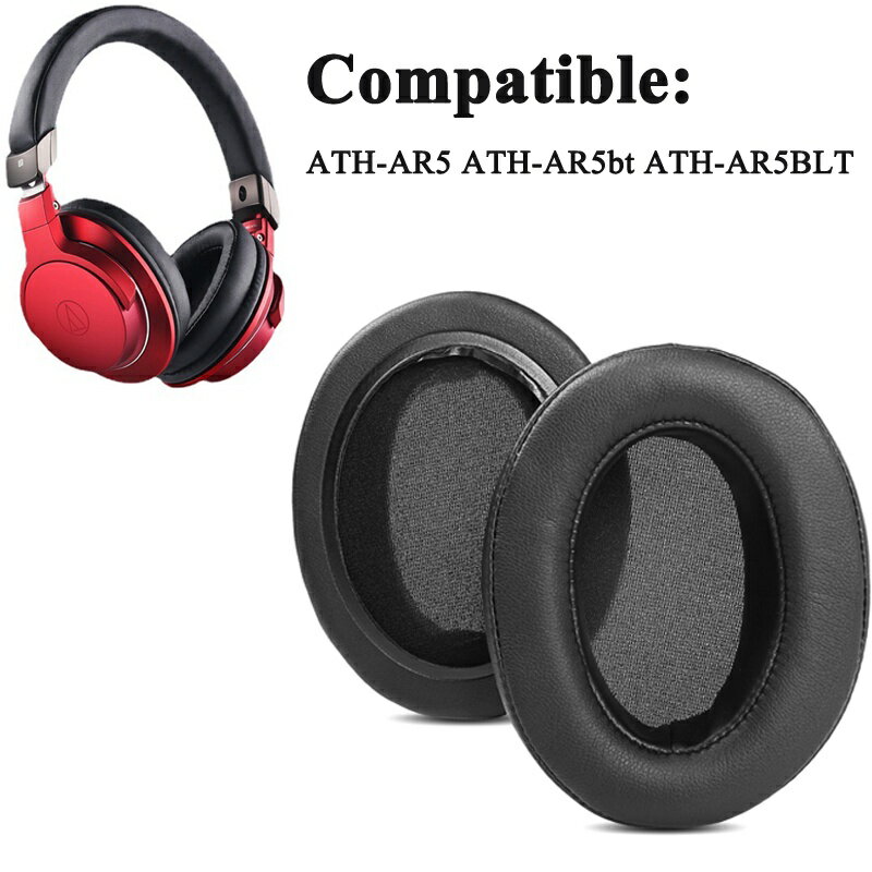 替換耳罩適用於 Audio Technica ATH-AR5 AR5BT AR5IS 耳機罩 耳機套 保護套 一對裝