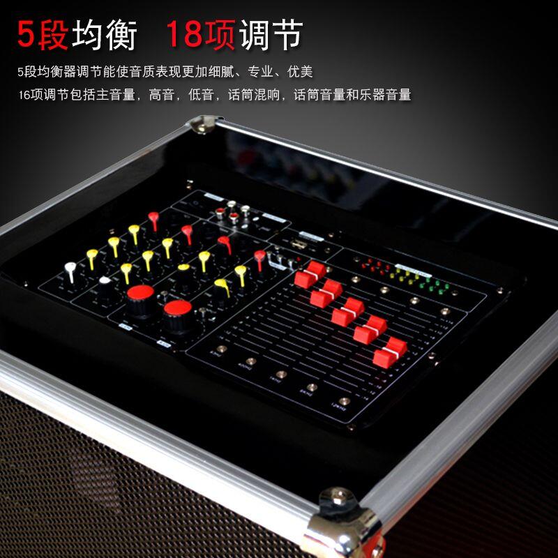 【可開發票】15寸專業舞臺演出大功率廣場舞音響 婚慶音響套裝 家用有源對音箱 2