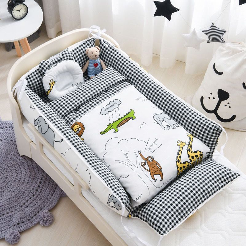 免運寶寶嬰兒床中床 床中床嬰兒床上便攜式睡床新生嬰兒床外出移動可折疊bb寶寶防壓床