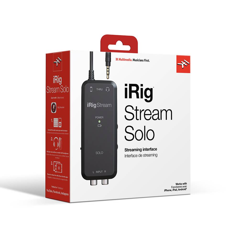 【非凡樂器】IK Multimedia iRig Stream Solo 行動錄音介面 / 原廠公司貨