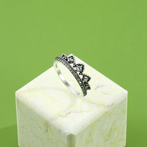 歐美復古小眾設計s925純銀皇冠戒指女ins潮冷淡風高級個性食指戒