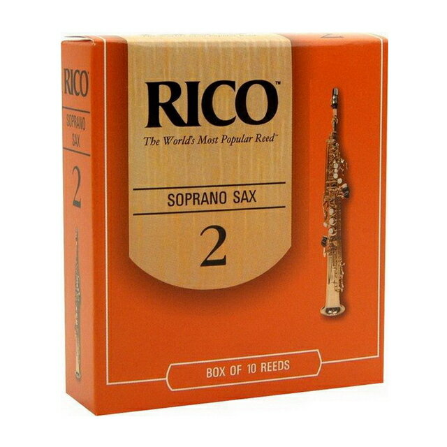 美國 RICO Soprano 高音薩克斯風竹片 2號/2.5號/3號/3.5號 (10片/盒)【橘包裝】[唐尼樂器]