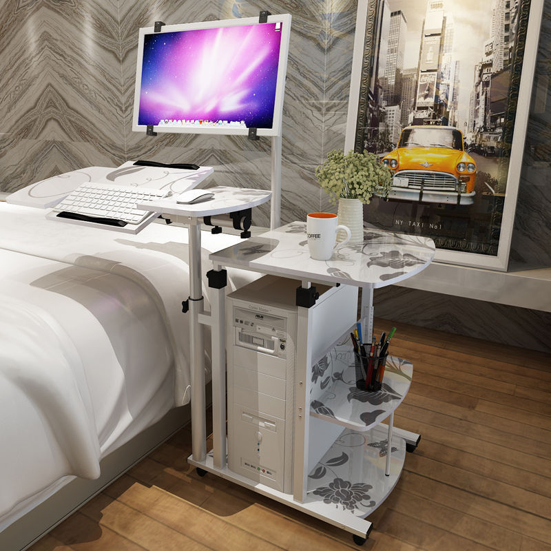 懸掛懶人颱式機床上電腦桌現代簡約家用移動床邊桌簡易桌子