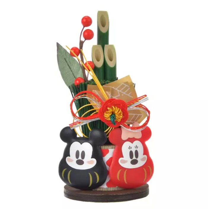 【預購】DISNEY 迪士尼2025新品 門松 米奇米妮達摩 裝飾品 新年裝飾 新年氛圍 門口擺設 居家裝飾-舔手指日本小舖-日本商品推薦