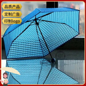 QIUTONG折疊透明傘創意雨傘加厚折疊清新3D環保傘輕便易攜POE雨傘
