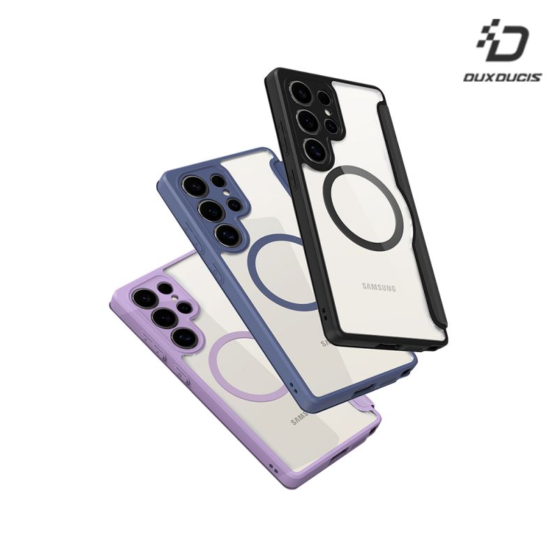 磁吸 DUX DUCIS SAMSUNG 三星 Galaxy S25 Ultra S25U SKIN X Pro 皮套 側翻皮套 插卡 磁吸皮套 支援 MagSafe【愛瘋潮】