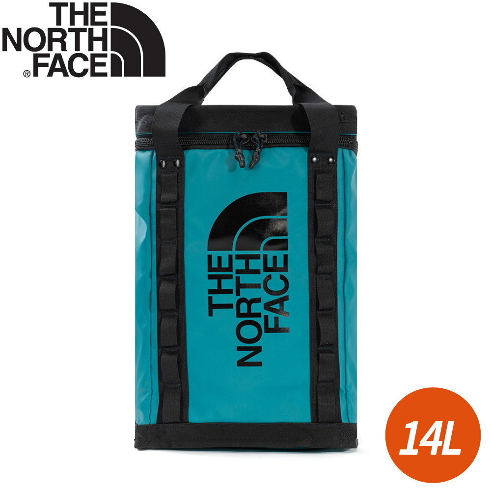【The North Face 14L EXPLORE FUSEBOX-S後揹包《藍綠》】3KYV/雙肩揹包/書包/電腦包