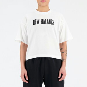 【手刀下單🤩滿額折扣進行中~~】 New Balance 白 圓領 Logo 涼感 短版 上衣 短袖 女款 H6126【新竹皇家WT33172WT】