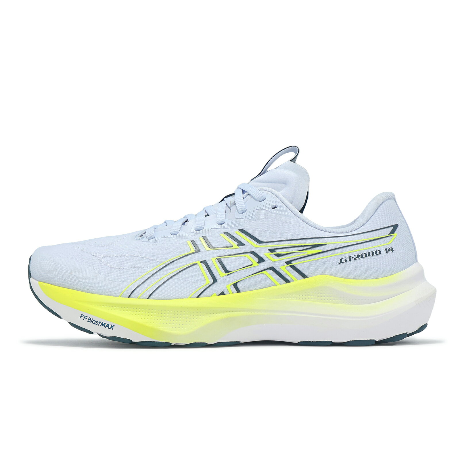 Asics 亞瑟士 慢跑鞋 GT-2000 14 2E 寬楦 男鞋 灰 黃 支撐 回彈 運動鞋 亞瑟士