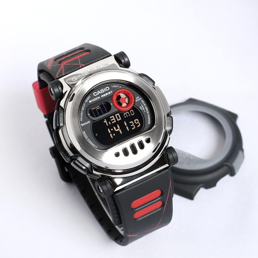 日本代購卡西歐CASIO G-SHOCK G-B001MVA-1JR 黑+紅素材融合手錶空運