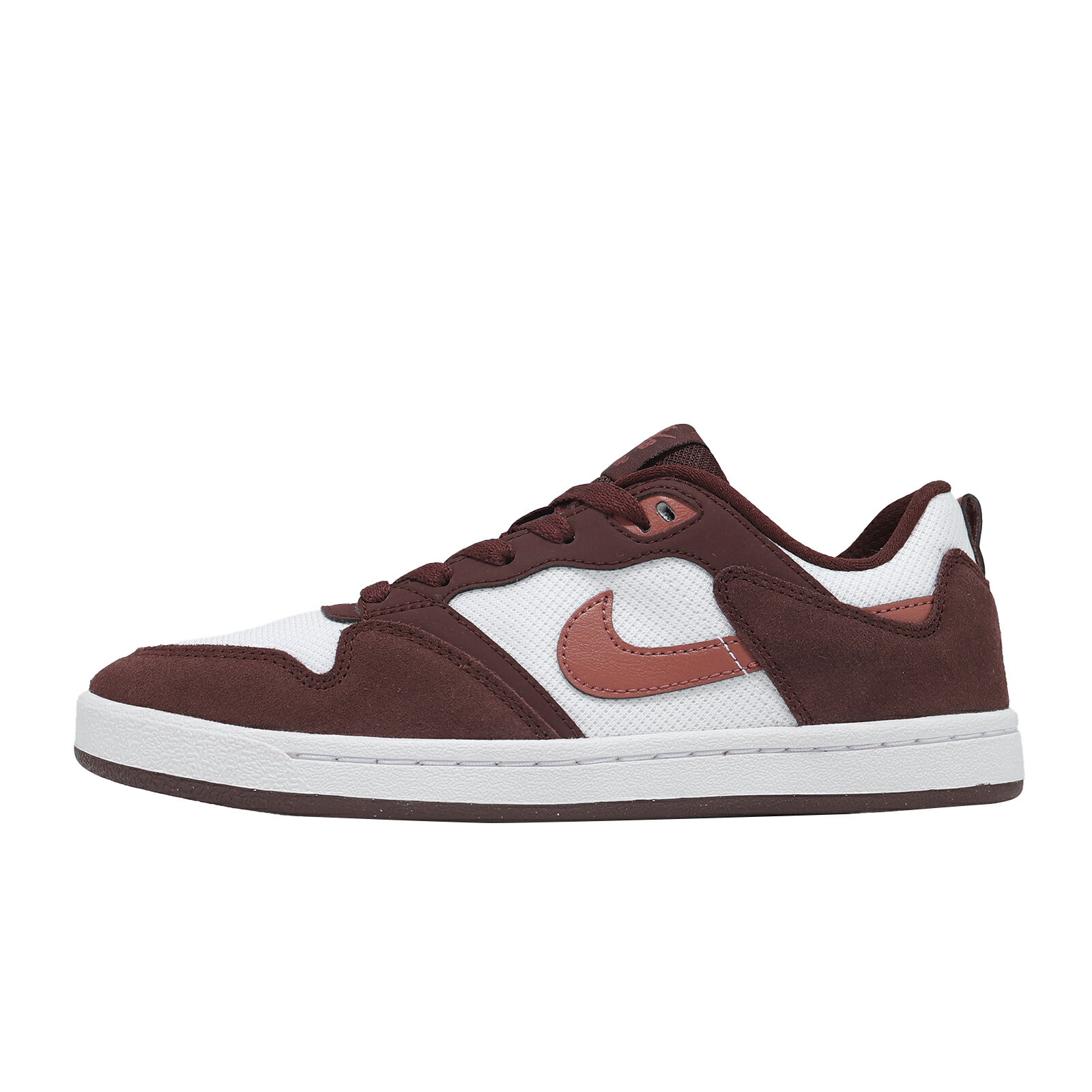 Nike 滑板鞋 Wmns SB Alleyoop 女鞋 白 紅棕 拼接 休閒鞋 CQ0369-601