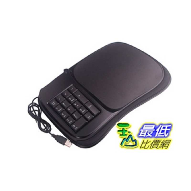 [現貨剩1] USB 數字鍵盤+滑鼠墊+3-PORT HUB集線器/擴充埠 多功能三合一(201429_RR01)DDT