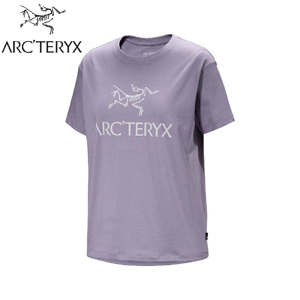 【ARC'TERYX 始祖鳥 女 LOGO短袖休閒Tee《藍香紫》】X000008039/T恤/運動衫/排汗衣