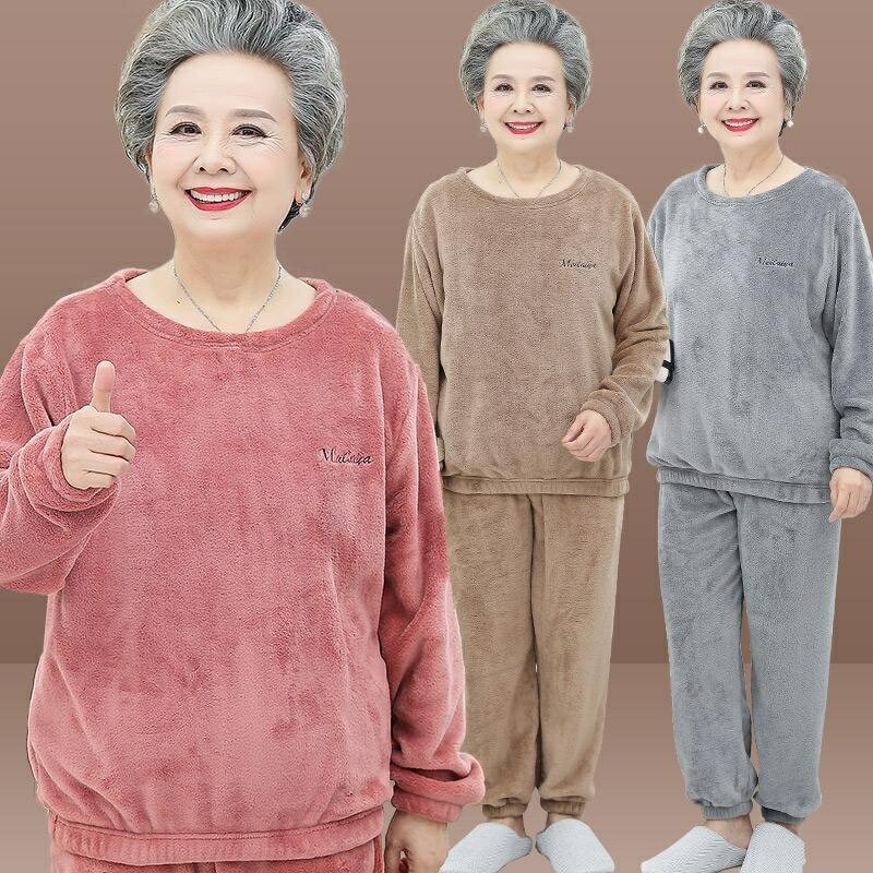 珊瑚絨睡衣居家服 冬季睡衣 保暖睡衣 大尺碼睡衣 睡衣