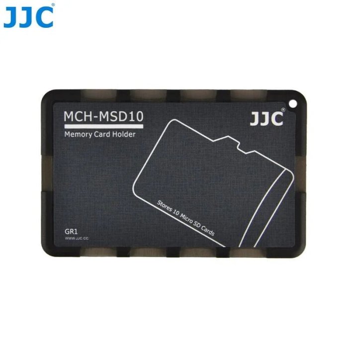 JJC MCH-MSD10 記憶卡收納盒 超薄名片型 記憶卡儲卡盒 Micro SD*10【中壢NOVA-水世界】【APP下單4%點數回饋】