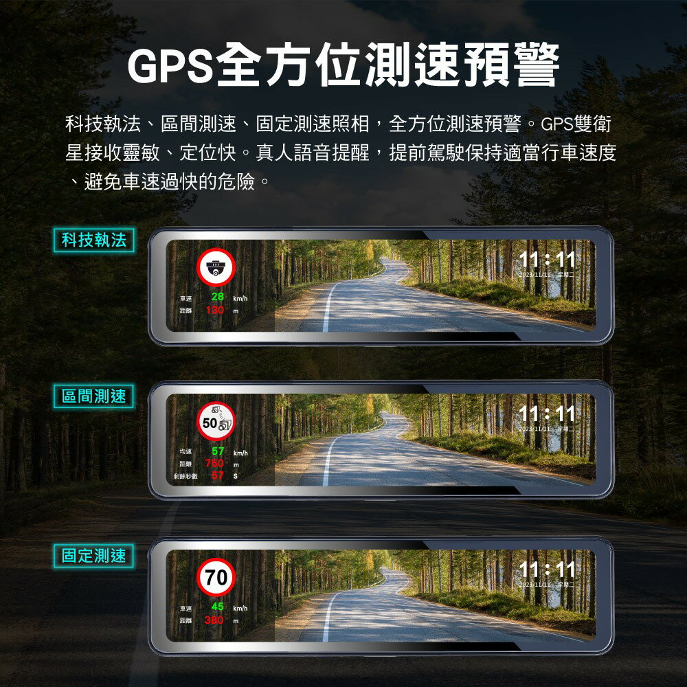 大通 HR15 PRO 2K GPS-WIFI 頂級電子後視鏡＋128G記憶卡(送免費安裝) 8