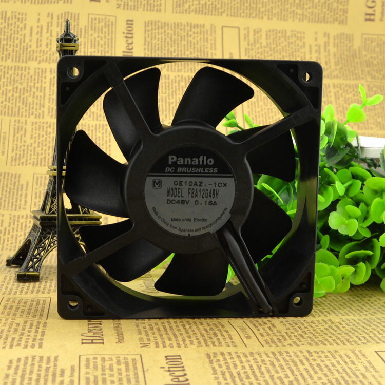 松下panaflo FBA12G48H 48V 0.15A 12038 工控風扇 2H09BZ-1CX