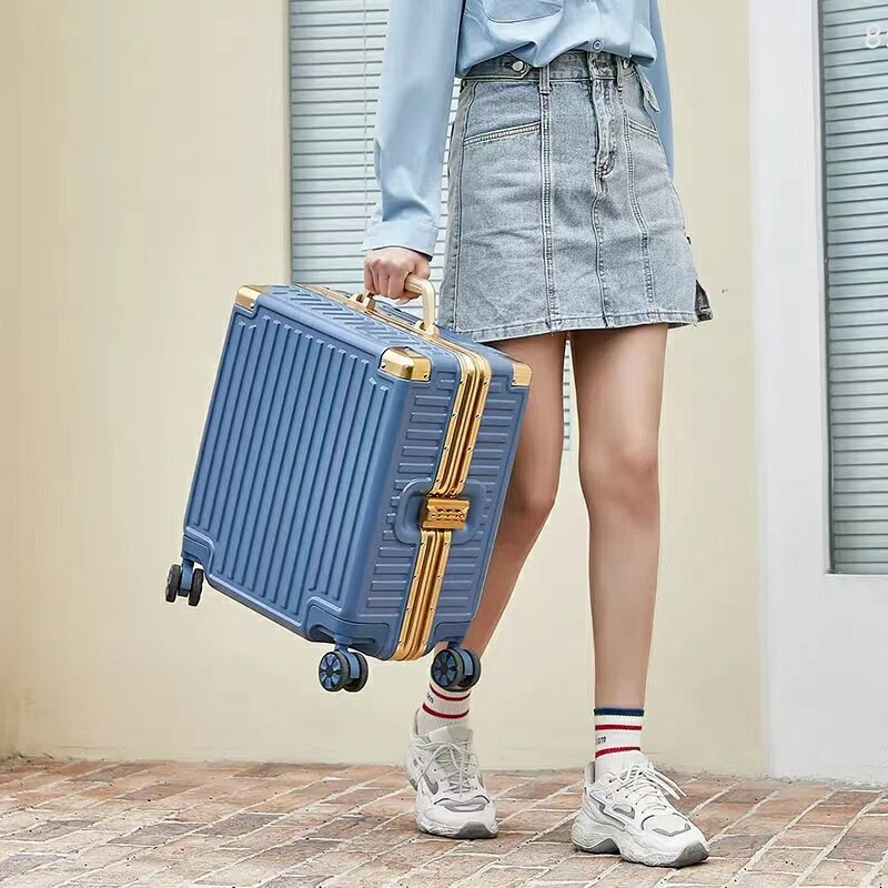 鋁框迷你行李箱18吋20吋行李箱防剮蹭 時尚拉桿2022旅行箱