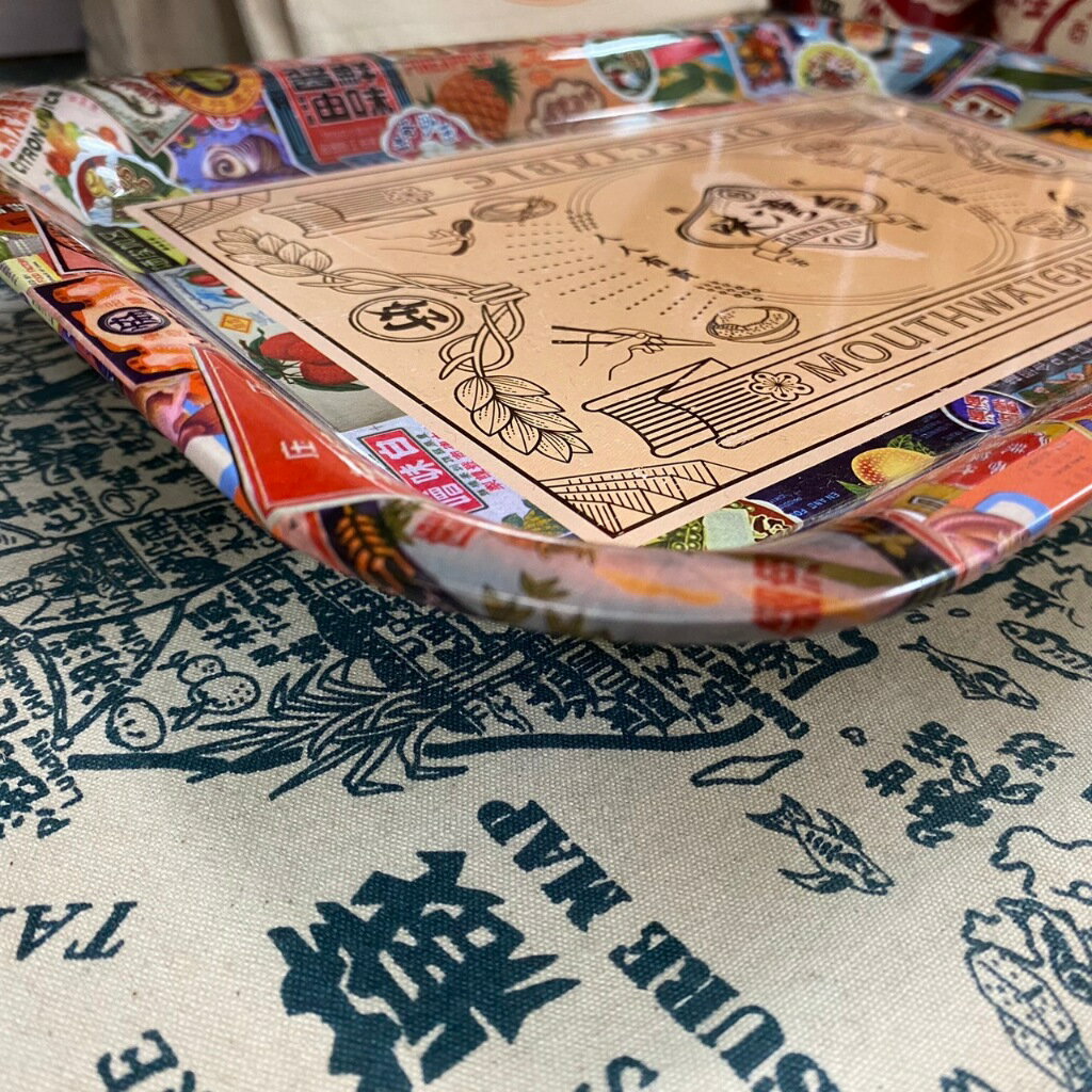 鐵托盤 台灣味 珍愛台灣 點心盤 置物盤 水果盤 馬口鐵托盤 木子創意 TR台灣鐵道 2